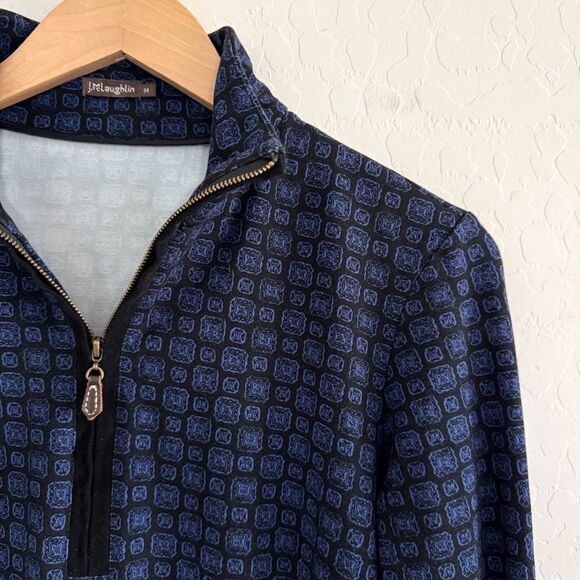 J. McLaughlin Bedford Dress 1/2 Zip Bainbridge Malkata Print Size M - Picture 3 of 9